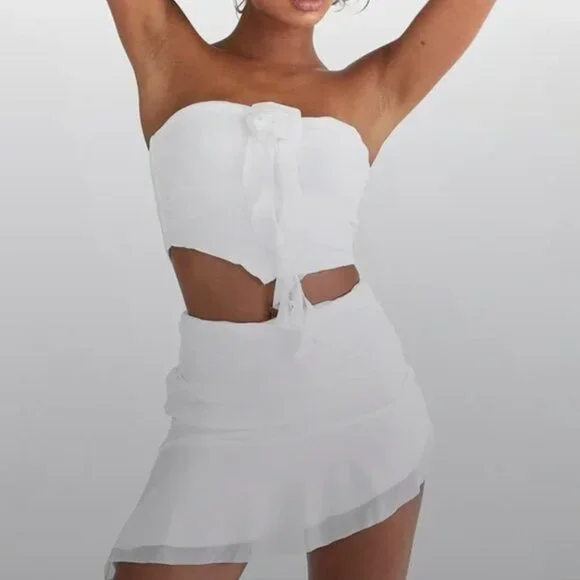 Princess Polly Lovell Ruffle Set White - Picture 2 of 5